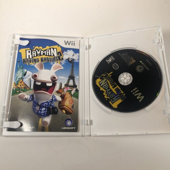 Rayman Raving Rabbids 2 (Nintendo Wii, 2007) Complete W/ Manual - Picture 4 of 5